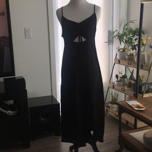 TopShop black midi summer dress